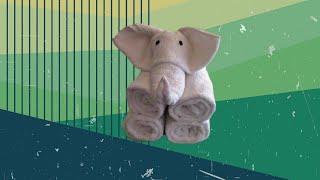 Towel Folding Art  - Towel Elephant | Towel Animal | Towel Origami | Housekeeping Towel Designs |