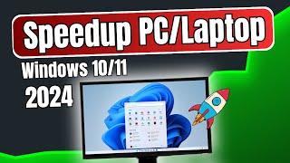 Speed Up Windows 10/11 For MAXIMUM Performance (2024 SECRET Tricks) No TOOLS