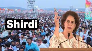 Priyanka Gandhi Excellent Speech At Congress Election Rally in Shirdi, Maharashtra | Assembly | INC