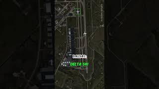 Jet violently swerving while taking off  in bad weather / ATC Recording #aviation