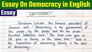 Best Essay on Democracy in English | Democracy par nibandh in english | nsb hinglish