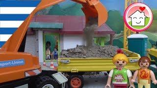 εκσκαφέας Playmobil ταινία Οι γείτονες χτίζουν το σπίτι τους - οικογένεια Οικονόμου