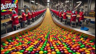 How Millions of Skittles Are Made in a Factory | Skittles Factory Process