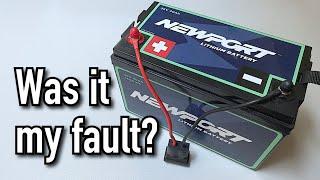 Are we not quite ready for Lithium batteries in our boats? LiFePo4 Battery DEAD after 1 year.