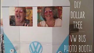 DIY Dollar Tree VW Bus Photo Booth Frame