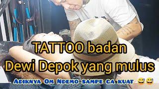 Tattoo Dewi️Om Ndemo sambangi studio tattoo️@thegangsterstattoo ft @CASPERBONE