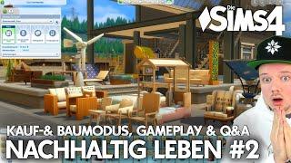 Die Sims 4 Nachhaltig Leben LIVE Gameplay + Q&A  Kauf- und Baumodus, Gameplay,... 