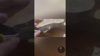 Cleaning up an Olive Wood live edge slab. Please subscribe for more videos   #woodworking #howto