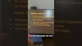 mistakes that were made today #trader #trading