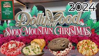 DOLLYWOOD'S SMOKY MOUNTAIN CHRISTMAS 2024 | Lights and Food Tasting Pass Items