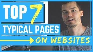Typical Websites Pages - TOP 7 for Small Business Sites, NEED your input!