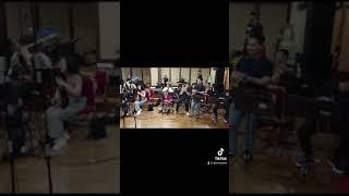 Ketika ada yang ulang tahun di sela latihan orkestra bersama kakak2 Project Pop