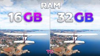 Microsoft Flight Simulator 2024 - 16GB RAM vs 32GB RAM