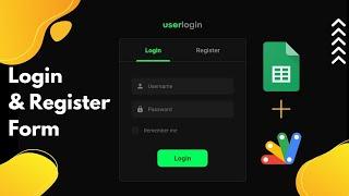 How to Create a Secure Login and Register Form Using Google Apps Script Web App? #appsscript