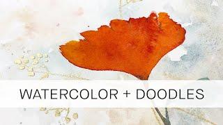 how to paint a variegated background with watercolors