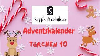 Kartenhaus Adventskalender Türchen Anleitung für Verpackung Box Goodie Swap Stampin up