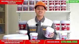 KEO CHỐNG THẤM SOTEC POXY TRONG SUỐT #chongtham #chongthamsotec #sotec