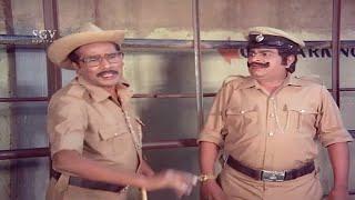 Dinesh Fooled Police NS Rao Comedy | Inspector Kranthikumar Kannada Movie | Kannada Comedy Scenes