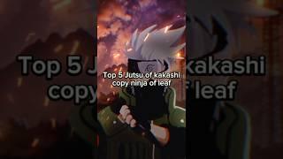 Unleashing the Lightning: Top 5 Jutsu of Kakashi Hatake! #naruto #kakashi