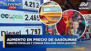 Alza precios gasolina: Taxistas mantendrán precios; organizaciones se oponen | Televistazo #ENVIVO