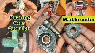 Tile cutter machine bearing change kasa kara // marble cutter bearing and gear box changea #Cm4sa