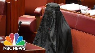 Australian Senator Caused Outrage When She Wore Burqa In Bid To Ban Them | NBC News
