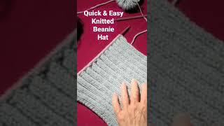 Knitted Beanie Hat Quick and Easy