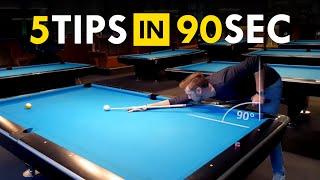 5 Pool Tips in 90 SECONDS