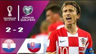 Croatia vs Slovakia 2-2 UEFA World Cup Qualifiers 2022 Match Highlights