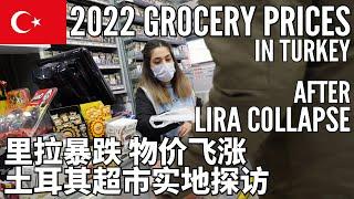 Grocery Prices in Turkey After Lira Fell; Local Supermarket Tour 2022 里拉暴跌，物价飞涨！实地探访土耳其超市，看看当地情况如何？