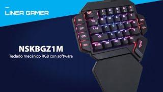  NSKBGZ1M  Teclado mecánico gamer RGB de 35 teclas con software