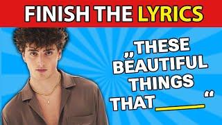 FINISH THE LYRICS  Most Popular TIKTOK Songs 2023-24 | Music Quiz 