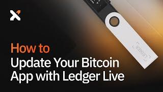 How to Update Your Bitcoin App with Ledger Live for use with Xverse wallet and Runes