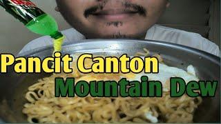 ASMR/MUKBANG | Pancit Canton with Egg and Mountain Dew | Mouth Only