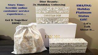 Dior Beauty | 3x Holiday Unboxing | Terrible Customer Service Experience