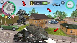 Rope Hero Vice Town - (Transformer Tank Robot Load on Transport Truck) Tank Robot Fight Car - HD