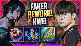 FAKER TRIES HWEI WITH NEW REWORK! - T1 Faker Plays Hwei MID vs Irelia! | Season 2024