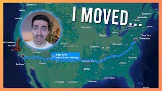 I moved across the ENTIRE country! New tech apartment and studio setup tour!