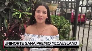 El Punto Noticias informa: Uninorte gana el premio McCausland