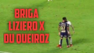 Briga entre Liziero e Du Queiroz - São Paulo 1 x 0 Corinthians - Campeonato Brasileiro 18/10/2021