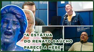 THAIGOR JANKE COMPARA ESTÁTUA DO RENATO GAÚCHO E HEBE CAMARGO