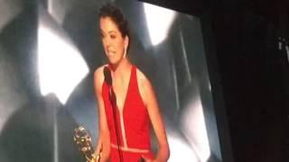 Tatiana Maslany wins an Emmy and a guy from the audience yells: "I love you, Tatiana!"