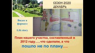 План нашего участка, составленный в 2012 году!!!    Что сделали, а что ПОШЛО НЕ ПО ПЛАНУ....