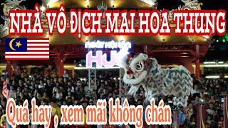 Ngày hội lân Huế 2019 | Đẳng cấp Nhà vô địch múa lân Malaysia (Mai hoa thung) | Lequang Channel