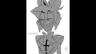 Hazbin Hotel when Alastor has to go by #hazbinhotel #alastor #vox #valentino by ​⁠iyshenery