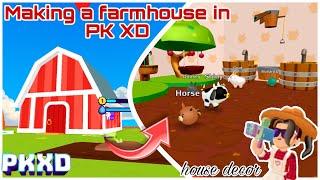  I made a FARMHOUSE inPKXD !  | UnicornGirl PK XD