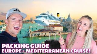 ULTIMATE Packing TIPS for Mediterranean CRUISE ️  EUROPE FAMILY VACATION  TRAVELING FOR 3 WEEKS ️