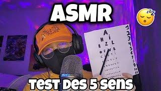 ASMR Français • TEST DES 5 SENS (ROLEPLAY) 