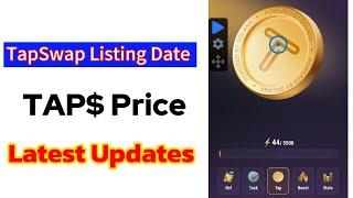 TapSwap Coins Price, Listing Date And All Details - Taps price update