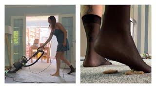 Vacuuming With My Shark Vacuum - Crushed Biscuits! Vacuuming the Lounge
